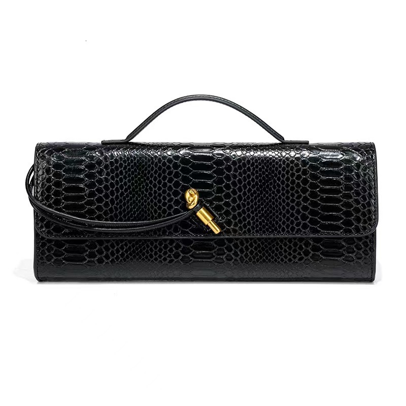 2026 Luxury Fashion Horizontal Women's Handbag Trendy Retro Stone Pattern Chinese Style Stick Bag Organ Versatile Single Shoulder Crossover Banqu