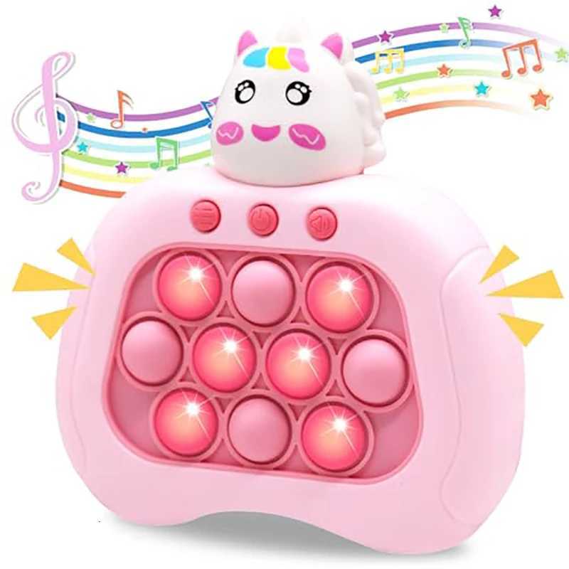 Upgraded Electronic Pop Push Quick Push Game Console with LED Display Screen Suitable for Adult and Child Fidget Toys Christmas Y260319