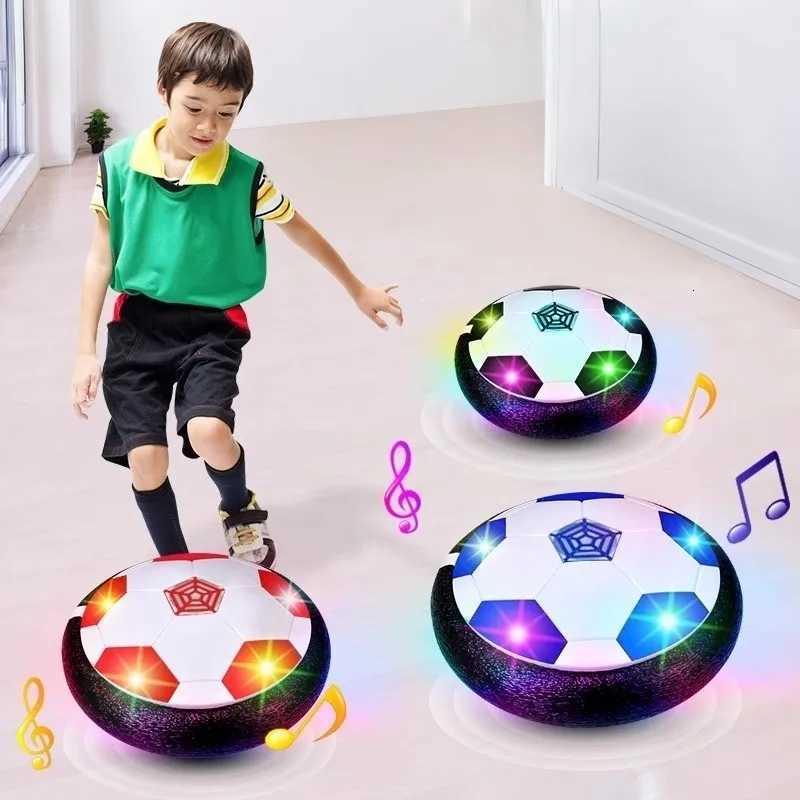 1Pcs Battery Electric Light Air Cushion Football - Indoor Parent Child Exercise Suspended Soccer Toy for Family Fun Y260319