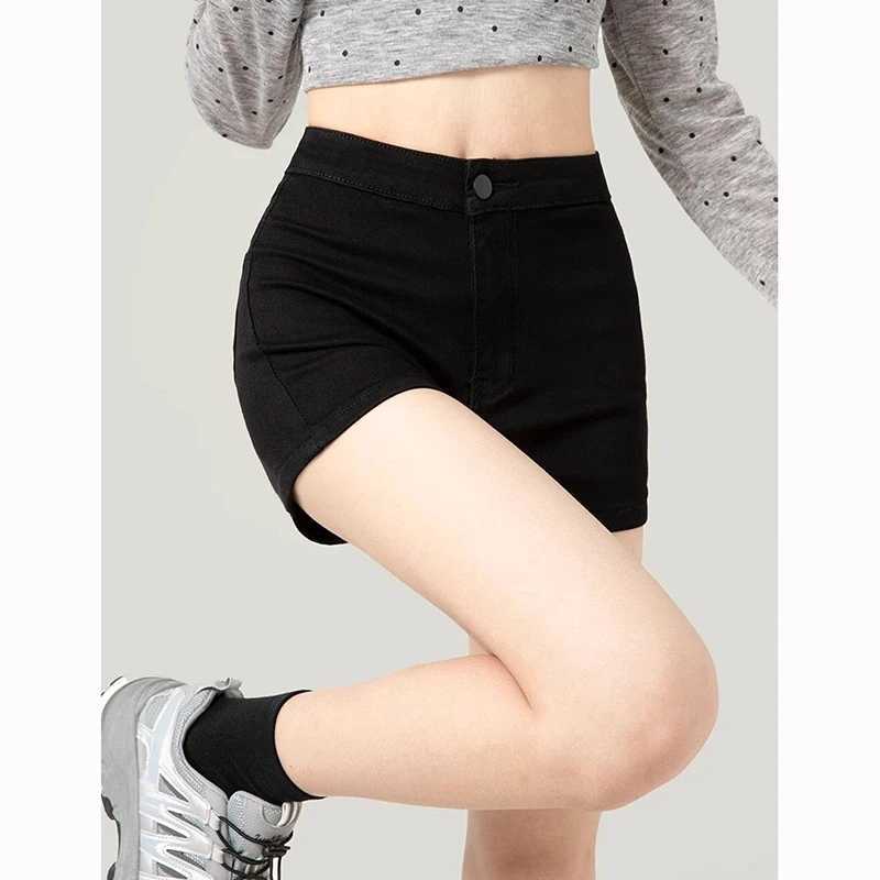 Summer Classic Korean Lady Thin Denim Shorts Girls Comfortable Solid Hot Pants Women Fashion High Waist Short Jeans M260319