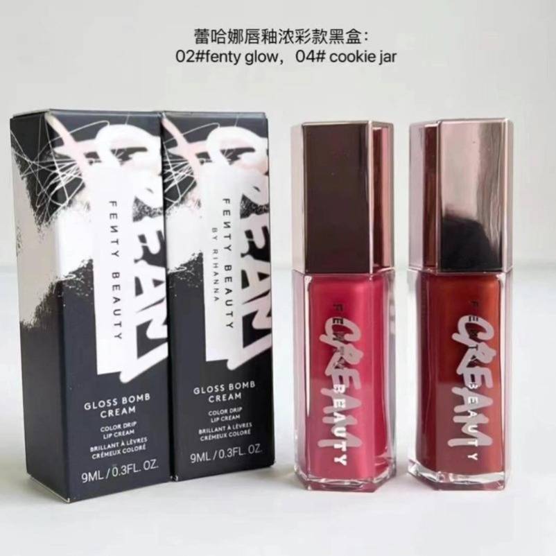 FentyBeauty Rihanna Lip Gloss High-Shine Mirror Water Lip Honey Colorful Glitter