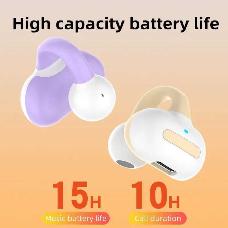 P70 Earclip Wireless Bluetooth Headset OWS Touch Light Mini High Quality Earplugs Anti Sweat HD Sound Stereo Universal Headset D260319