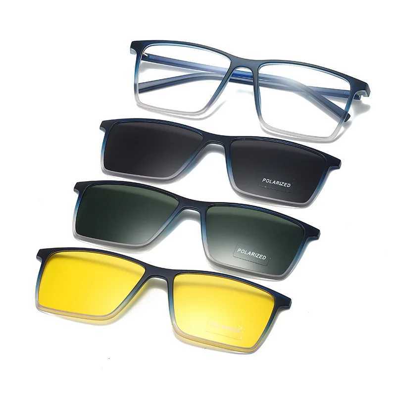 3-in-1 Magnetic Suction Set Glasses Mens Polarized Sunglasses Driving/Night Vision/Sunglasses 1 Glasses Are Versatile H260319 - view 7