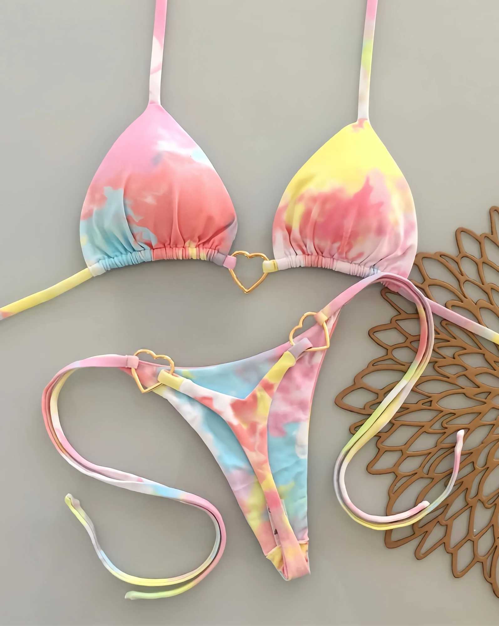 2026 Micro Bikinis Push Up Women Swimsuits Sexy Swimwear Brazilian Bikini Set Thong Biquini Print Swimsuit Summer BeachwearT260318