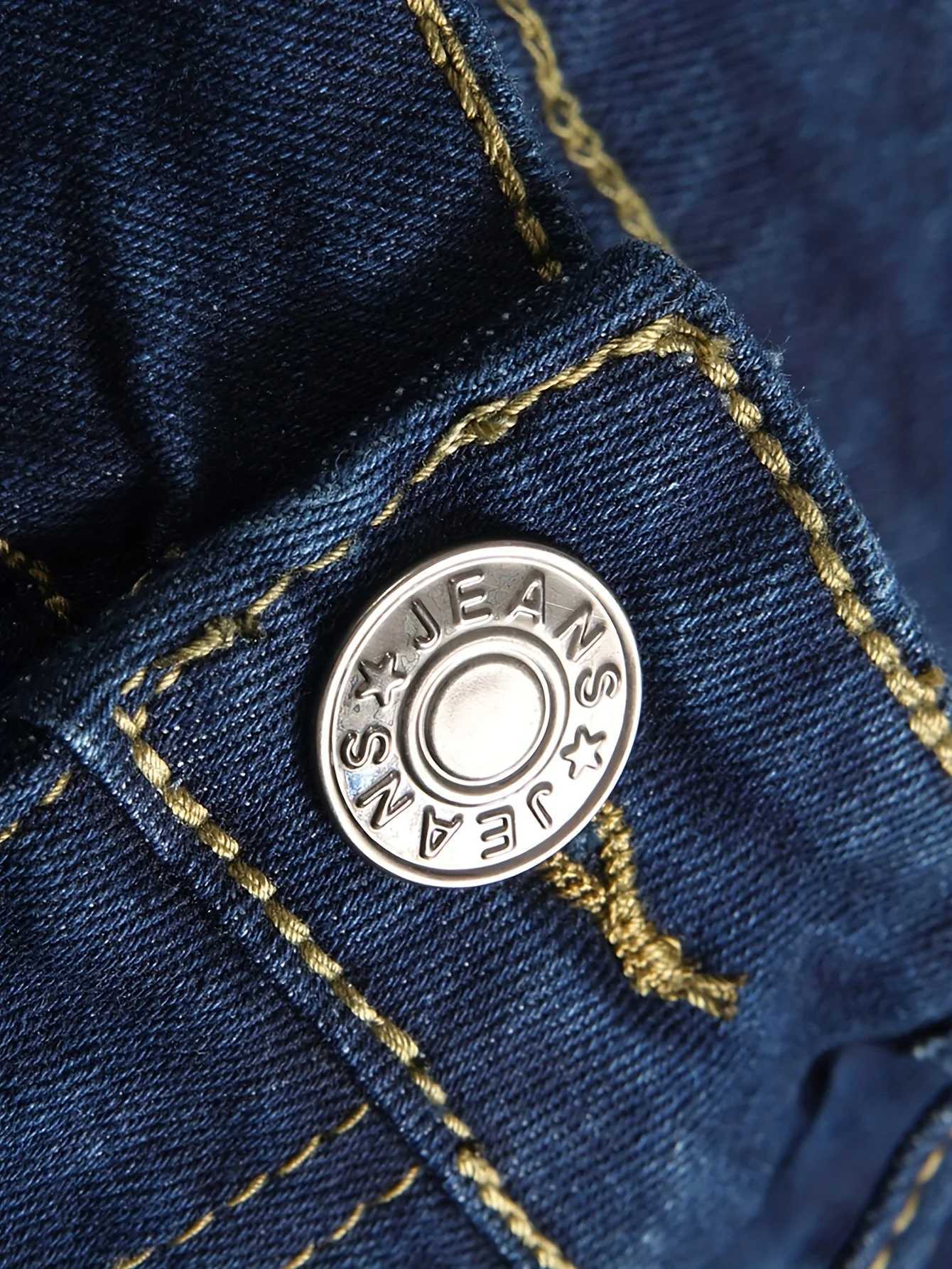 Mens jeans stretch straight-leg jeans washed ripped jeans stylish street biker jeans suitable as a gift for a boyfriend M260319