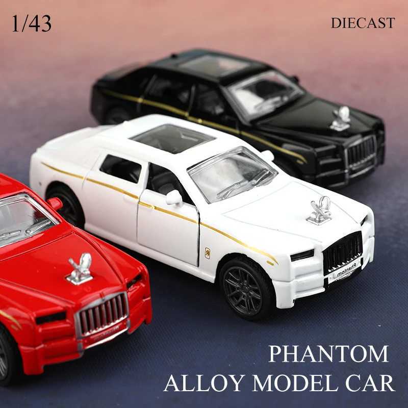 bagged143 Rolls-Royce Phantom Alloy Model Car Simulated vehicle children alloy car boys toy model car ornaments Y260319