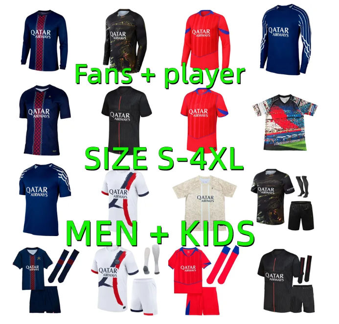 25 26 KVARATSKHELIA MARQUINHOS Paris St Germain soccer jersey Player version 2025 2026 Dembele JOAO NEVES VITINHA BARCOLA HAKIMI Maillots football shirt Men kids