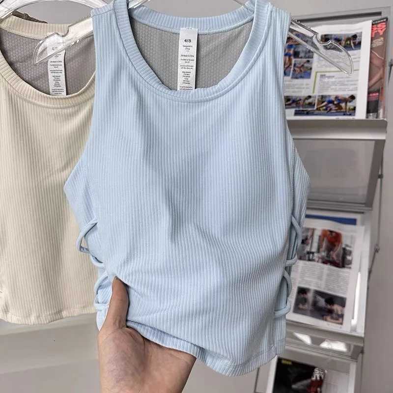 Womens One Piece Cup Yoga Tank Top Summer Exercise Pilates Fitness Clothes New Style Comfortable Breathable Sportswear Z20260319