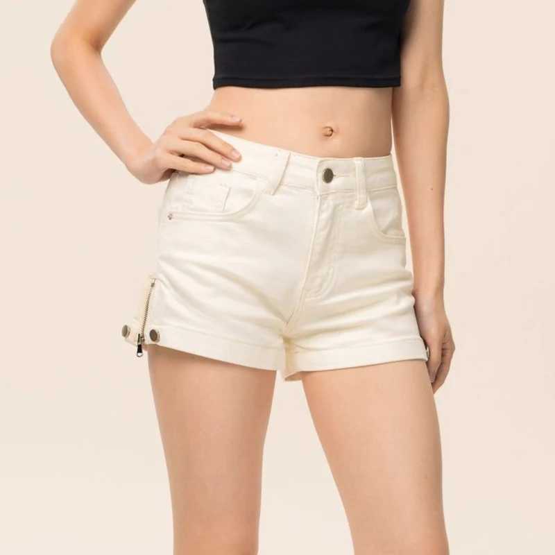 Summer Girls Fashion Low Waist Hot Shorts Women Slim Fit Thin White Denim Pants Hot Sale Lady Classic Korean Short Jeans M260319