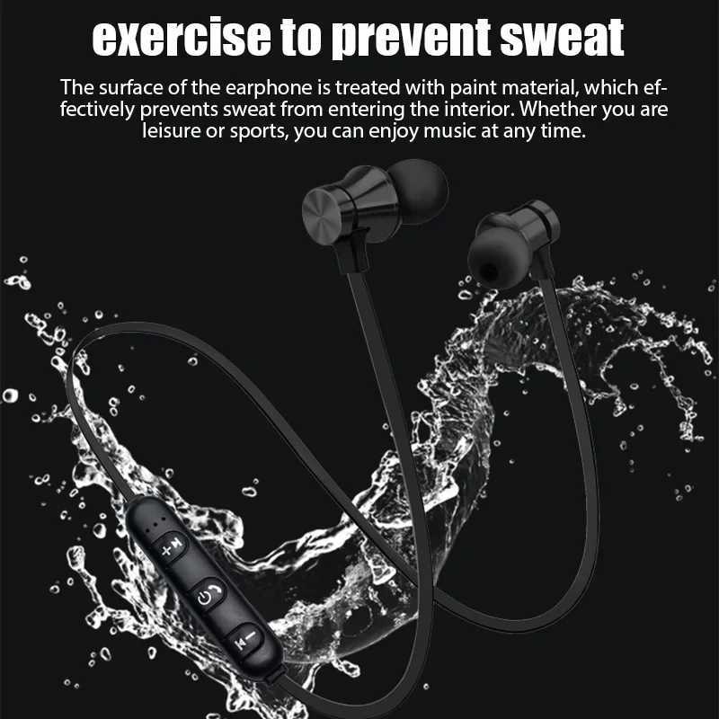 Magnetic XT-11 Bluetooth 42 wireless earphone sports headset waterproof earbuds neckband headphone with mic for samrtphones D260319