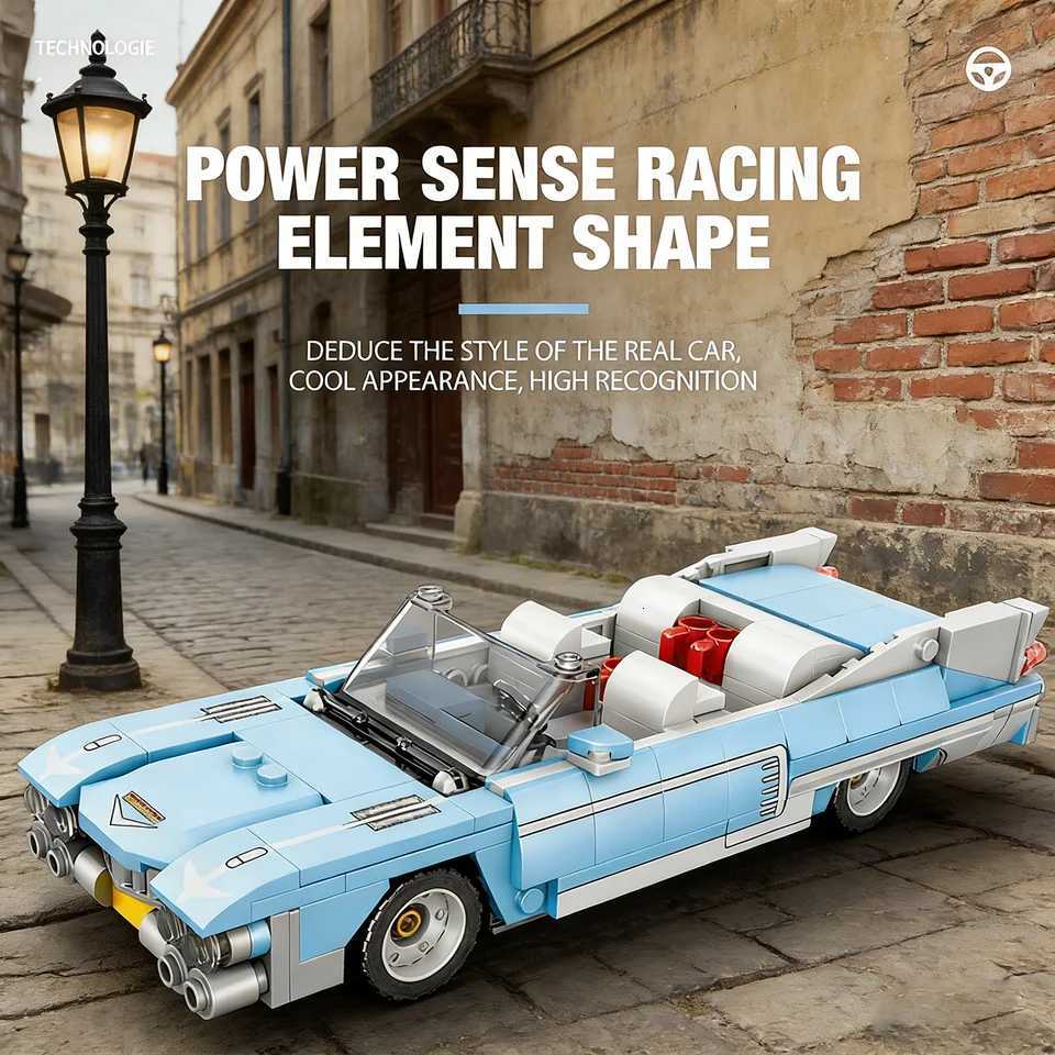 Reobrix 809 Building Block Vehicle ModelDIY Assembly Puzzle Toy Home Party Decor Collectible Bricks Festival Gift for Kids Y260319