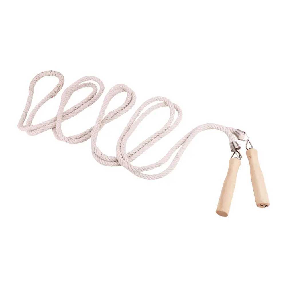 Long Skipping Rope Soft Flexible Cotton Linen Material Anti Slip Handle Team Jump Rope Group Game Supply Team Game Prop M260319