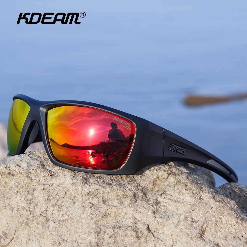 KDEAM High Quality TR90 Material Riding Sunglasses Mens Performance Cycling Sunglasses Polarized Shades Only Sunglass H260319 - view 6