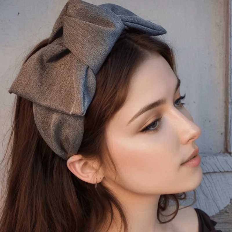 Vintage Wide-Brimmed Hair Clip Bow Headbands with Hair Pins And Clips Set Elegant Hair Accessories for Women H260319