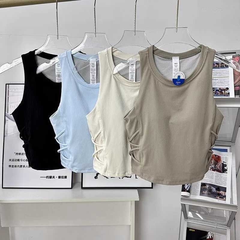 Womens One Piece Cup Yoga Tank Top Summer Exercise Pilates Fitness Clothes New Style Comfortable Breathable Sportswear Z20260319