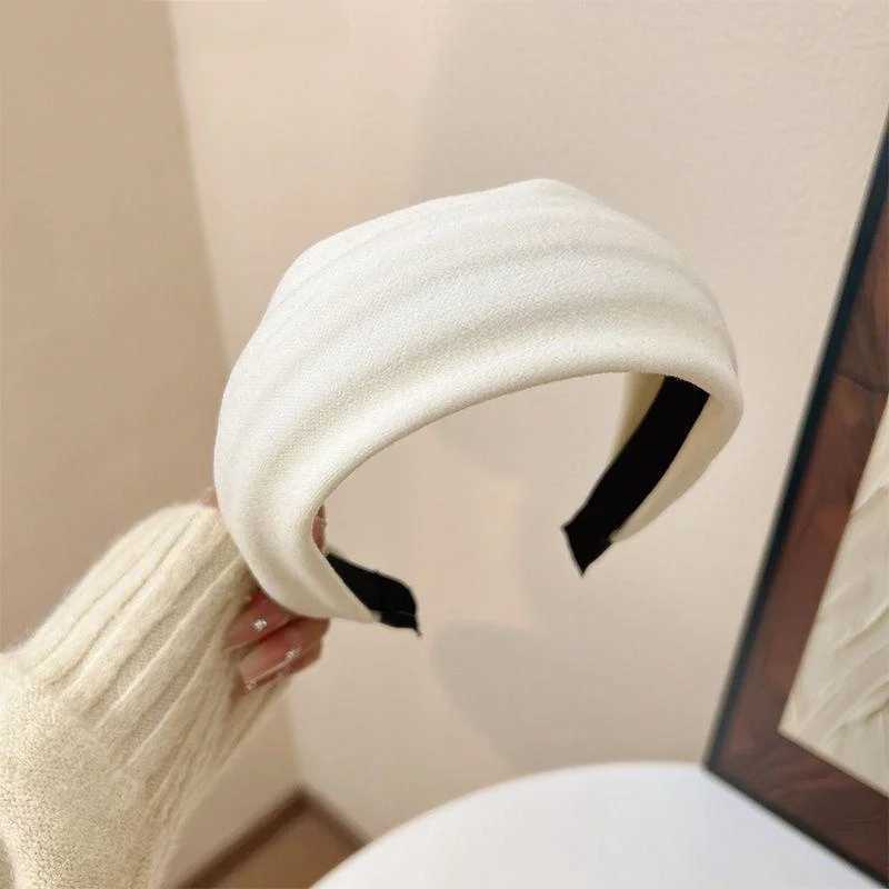 Knitted Wide-Brimmed Retro Autumn and Winter Headband Hairband Hair Clip Hair Tie Versatile Headwear H260319