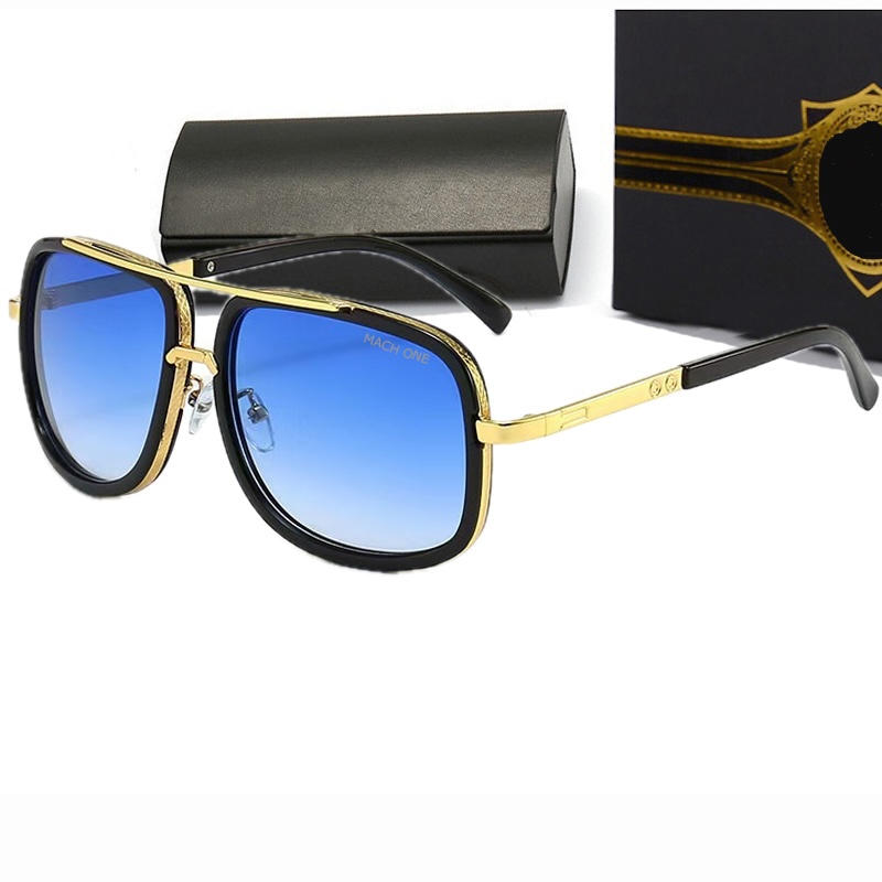 Mach-One Luxury Brand Sunglasses Men Casual Business UV400 Driving Women Outdoor Retro Couple Designer Glasses Big Steampunk Hip hop Rock IVSTA Fashio