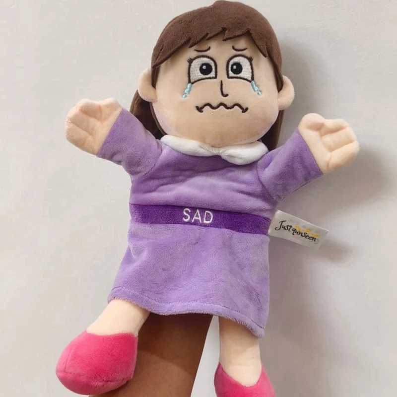 6 pes Emotional Hand Puppet Facial Expression Puppet Emotional Expression Puppet Emotional Education Prop Kid Learning GiftXJ260319