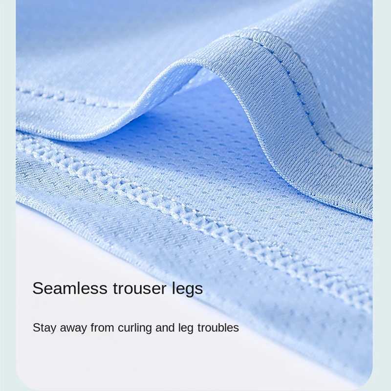 Men Boxers Mens Underwear 3A Antibacterial Underpants Ice Silk Men Boxer Shorts Breathable Elastic Male Panties Plus Size L-6XL D260319