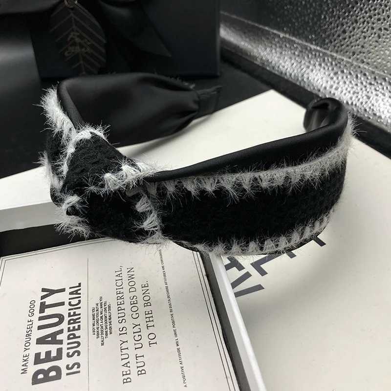 Retro classic hair clip womens new style hair tie headband high skull top wide edge knot pressure headband H260319