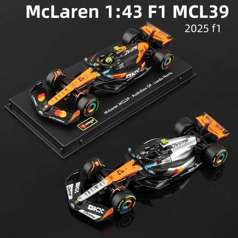 Bburago 143 2025 McLaren Racing MCL39 F1 Alloy Car Model Formula Auto Toy 4 Norris 81 Piastri Die Cast Static Miniature Y260319
