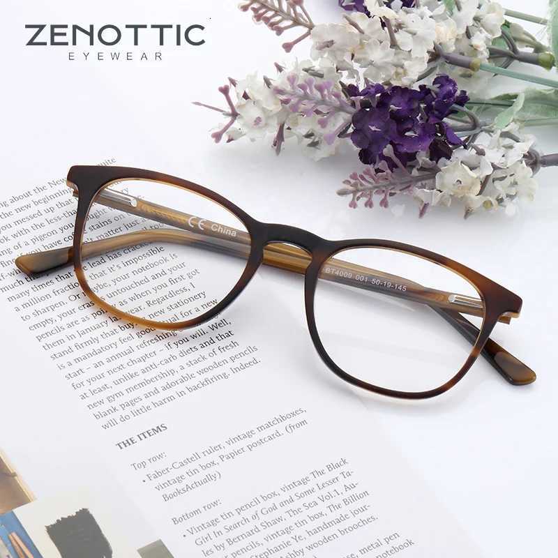 ZENOTTIC Square Prescription Glasses Men Fashion Progressive Eyeglasses Women Blue Light Blocking Photochromic Optical Glasses H260319 - view 3