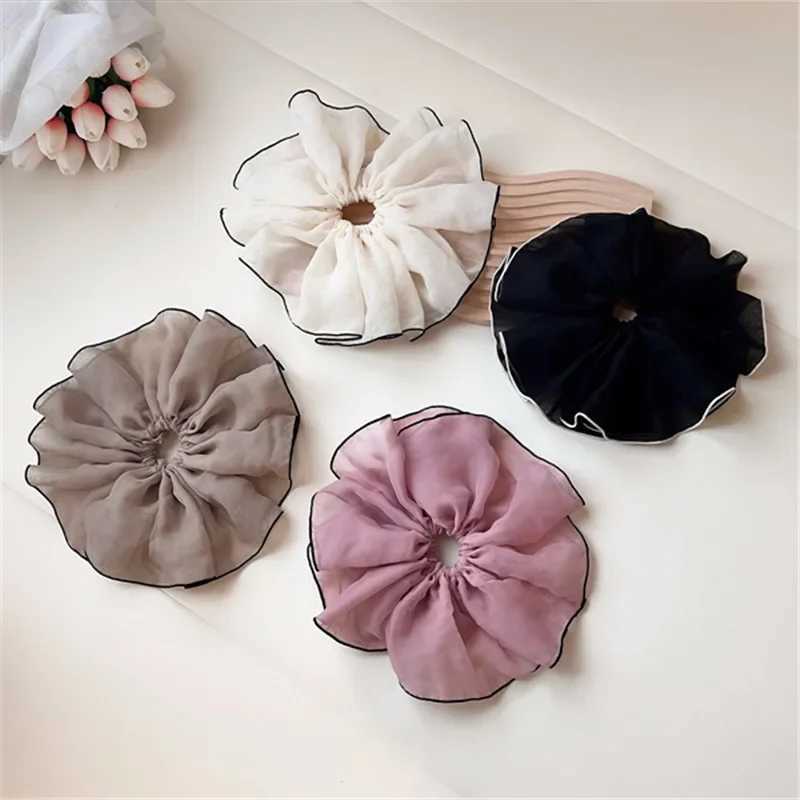 Muweordy Oversized Scrunchies Women Elastic Hair Bands Ponytail Holder Rubber Hairband Elegant Hair Rope Hair Accessory H260319