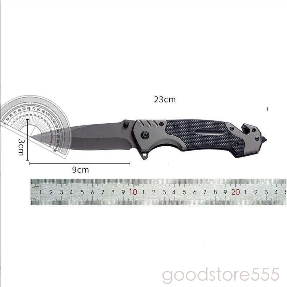 Heretic Giant OTF fixed blade knife D2 pocket knife Black Blade Aviation couteau Aluminum Carbon Fiber Handle Outdoor Camping Tool