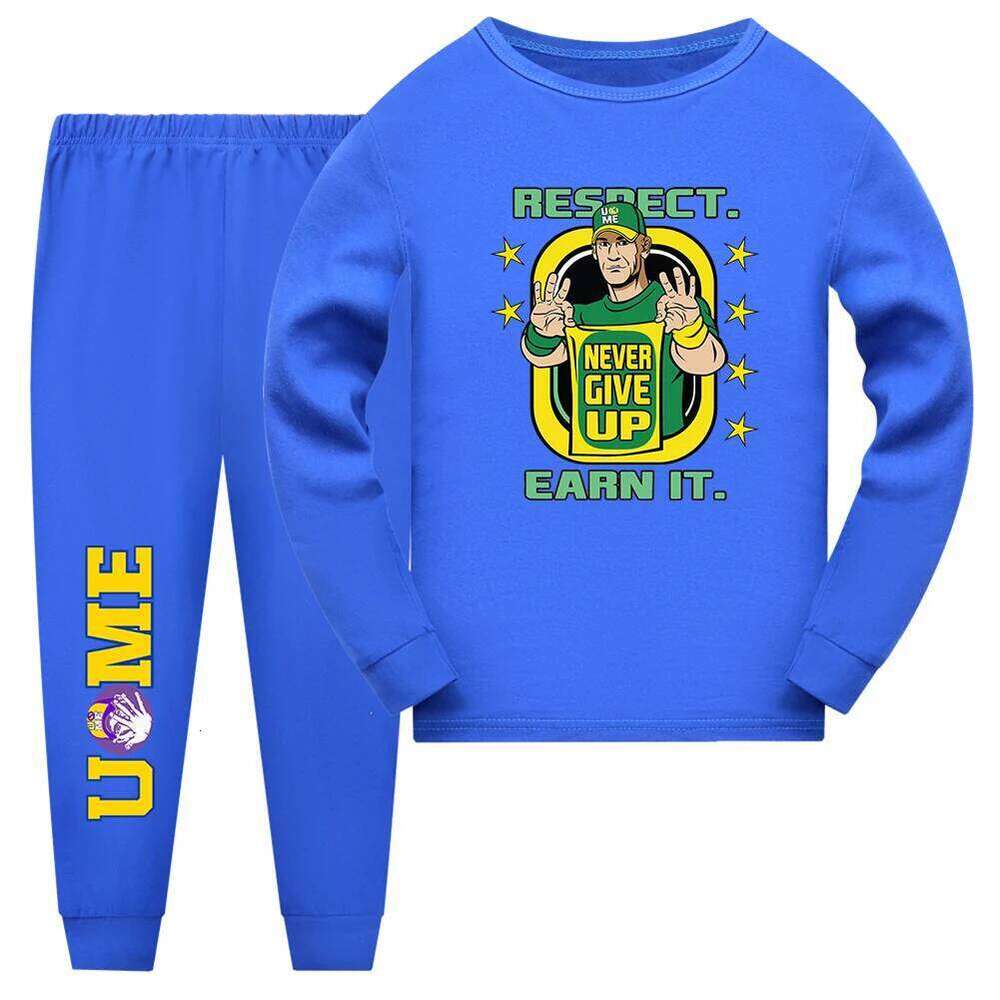 Baby Boys John Cena Cosplay 20 Years Never Give Up Halloween for Childrens Birthday Gift Costumes Pajamas Nightwear Set S260318