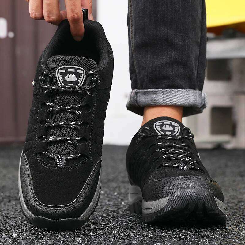Men's Spring and Autumn New Ankle Outdoor Hiking Boots Sports Hombres Botas Anti Slip Work Low Cut Mountaineering Shoes