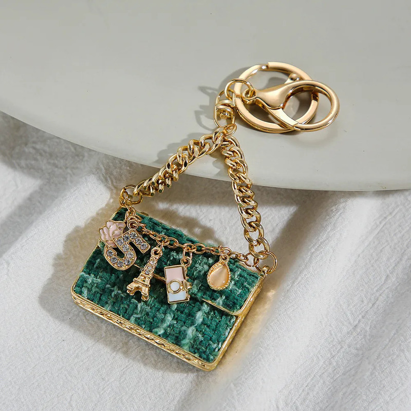 Creative Gift Sweet Style Metal Key Chain Pendant Cute Mini Bag Keychain Small Commodity