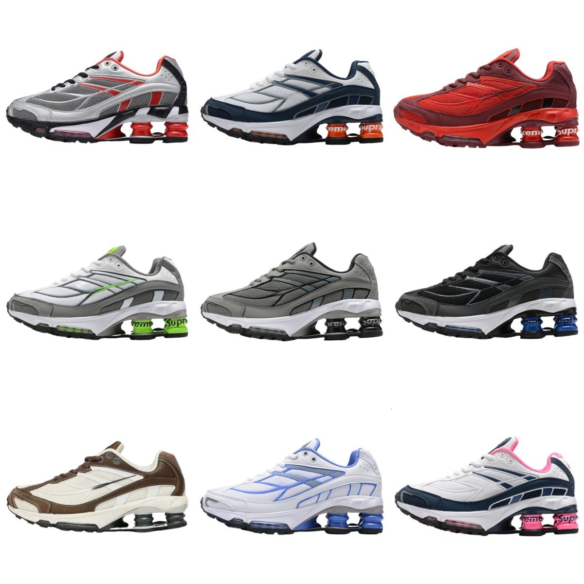 Shoes Men's With Half Size Supreme Shox Ride Cushion Men Women Casual Shock Absorption Heightening Pillar