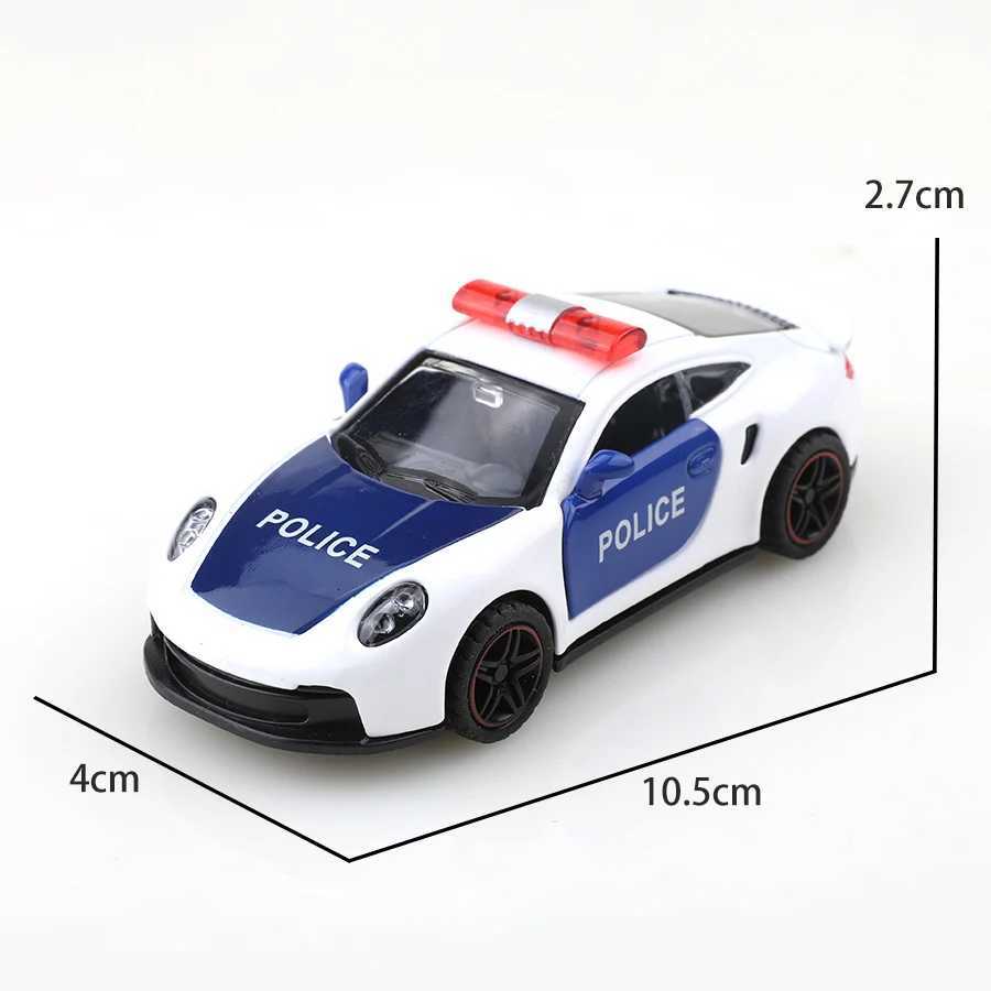 bagged143 911 police Racing Car Alloy Model Car Simulated vehicle children alloy car boys toy model car ornaments Y260319