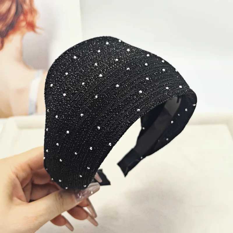 2025 New Wide Border Headband Trendy Hair Band Sparkling Rhinestones Crystal Hair Accessory Deluxe HairBand Hair Decoration H260319