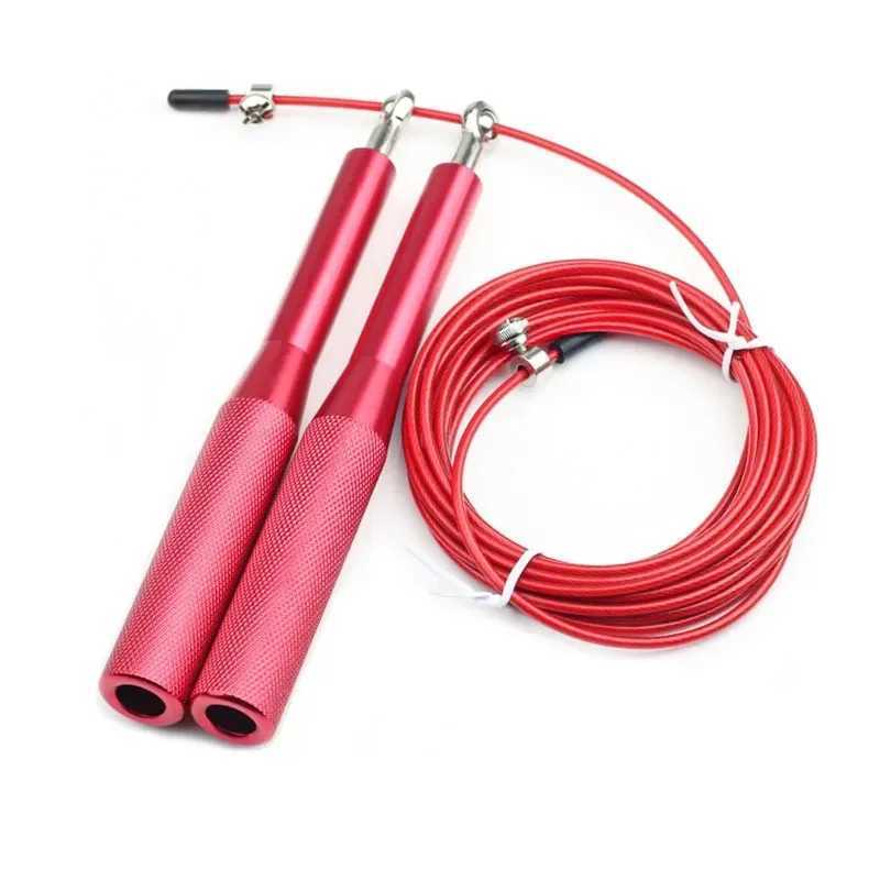 High Fast Speed Rope Wire Rope Jump Rope Aluminum Alloy Handle Adjustable Steel For Fitness Sport with Durable M260319