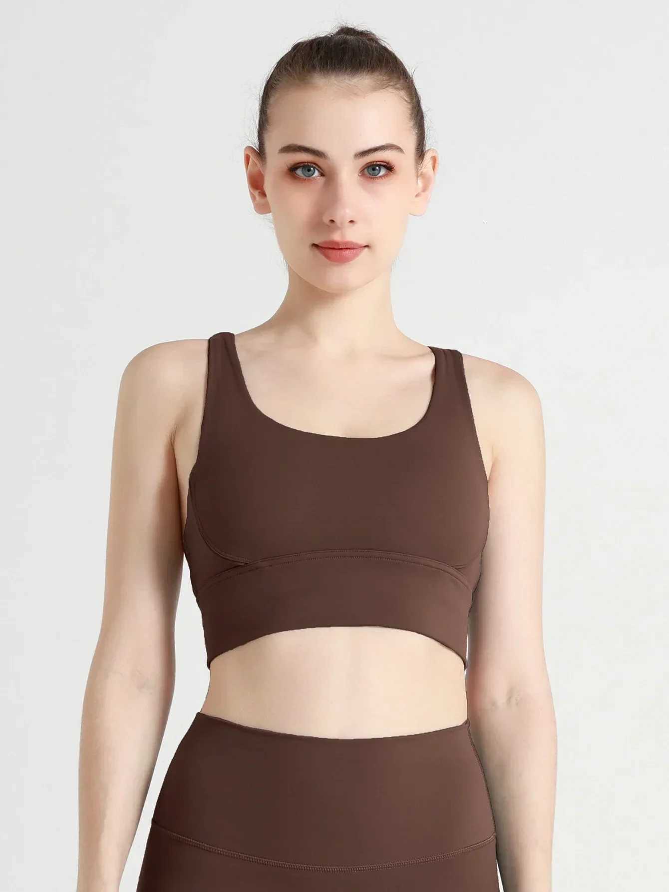 High Elastic Women Fitness Yoga Bras Fashion Cross Strap Beautiful Back Shockproof Yoga Top for Running Fitness Cycling Outdoor Z20260319