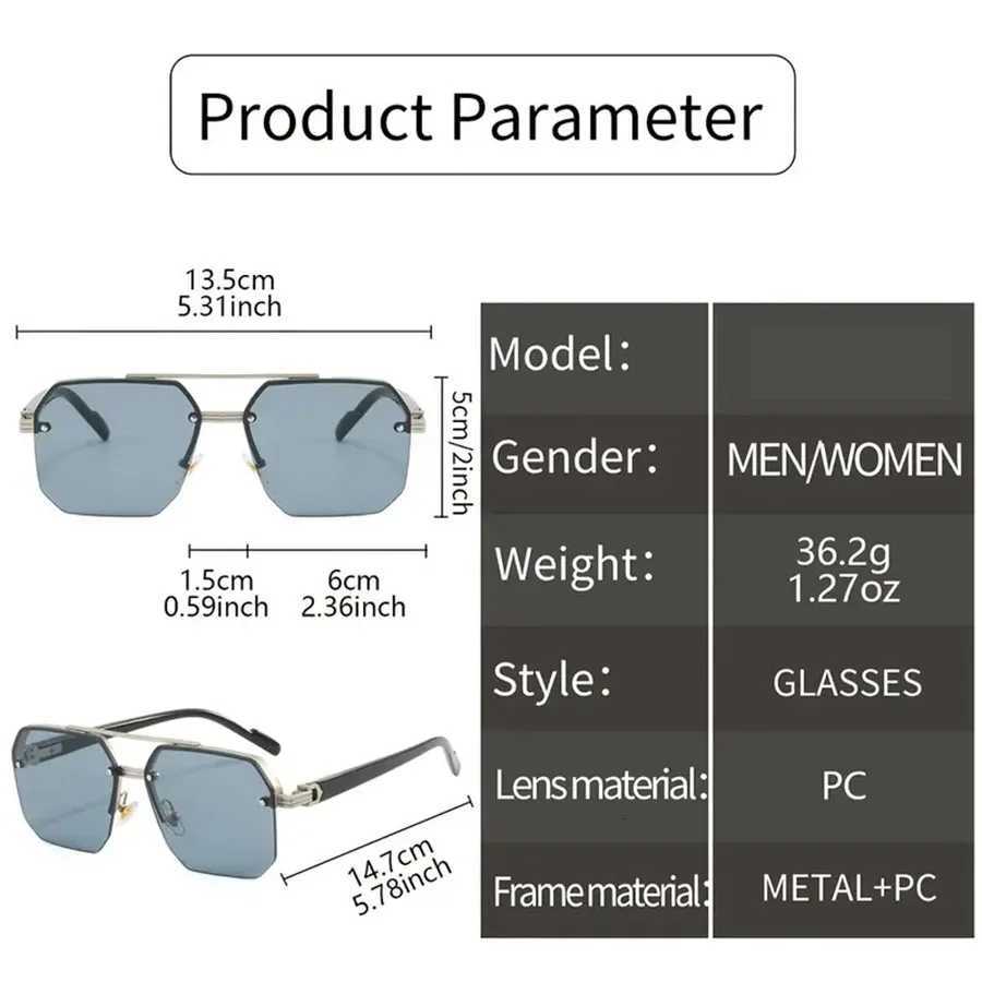 Classic Black Big Square Shades Sunglasses for Women Men Fashion Women Sunglasses with Uv Protection H260319 - view 3