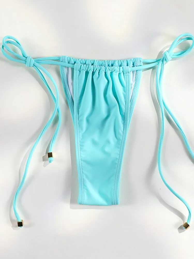 Sexy Triangle Mini Bikini Sets Micro Thongs Swimsuit Women Bathing Suit Biquini Bandage Beachwear Print Swimwear Thong BikiniT260318