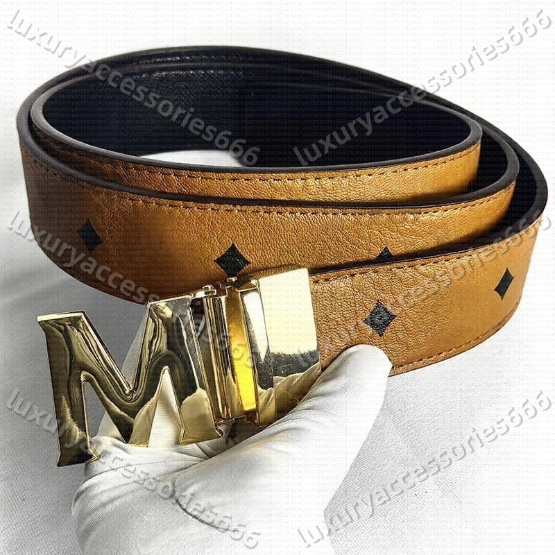 Belts for men ceinture luxe womens wide 38mm big buckle male fashion gold red and black mens cintura luxury letter designer belt Length 90-125cm