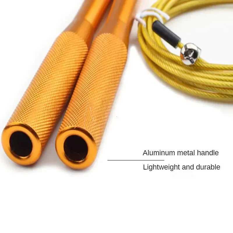 High Fast Speed Rope Wire Rope Jump Rope Aluminum Alloy Handle Adjustable Steel For Fitness Sport with Durable M260319