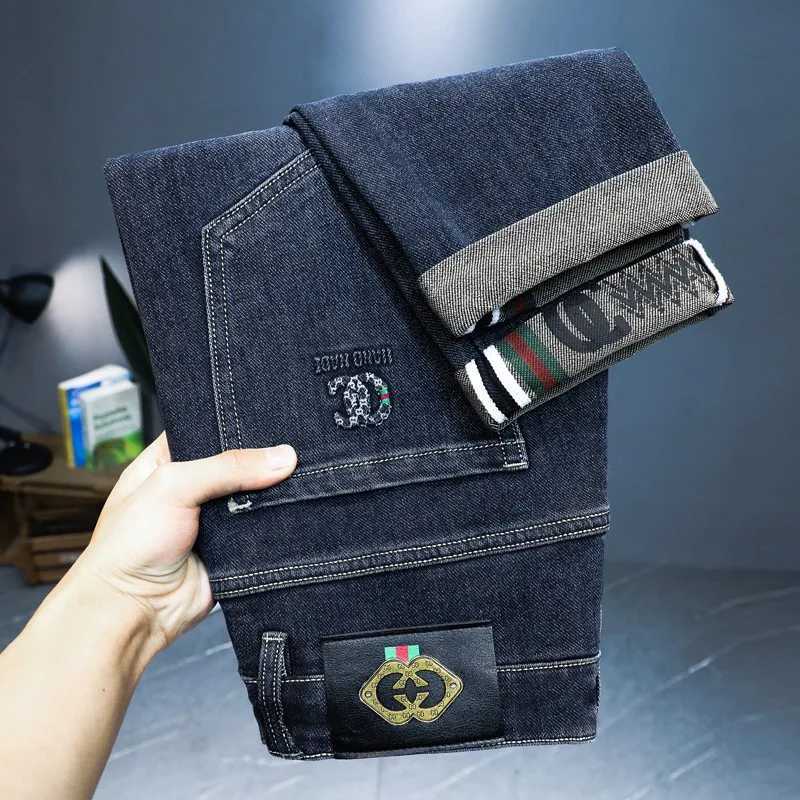 Vintage Jeans Men Chic Summer Fashion All-match Loose Wide Leg Trousers Denim Cozy High Waisted Teen Unisex Straight Casual Pant M260319