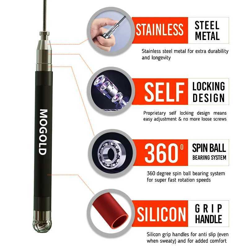 Jump rope Fitness PVC speed rope Weights gym accessories Exercise at home Crossfit single speed jumping conbas bodybuilding man M260319