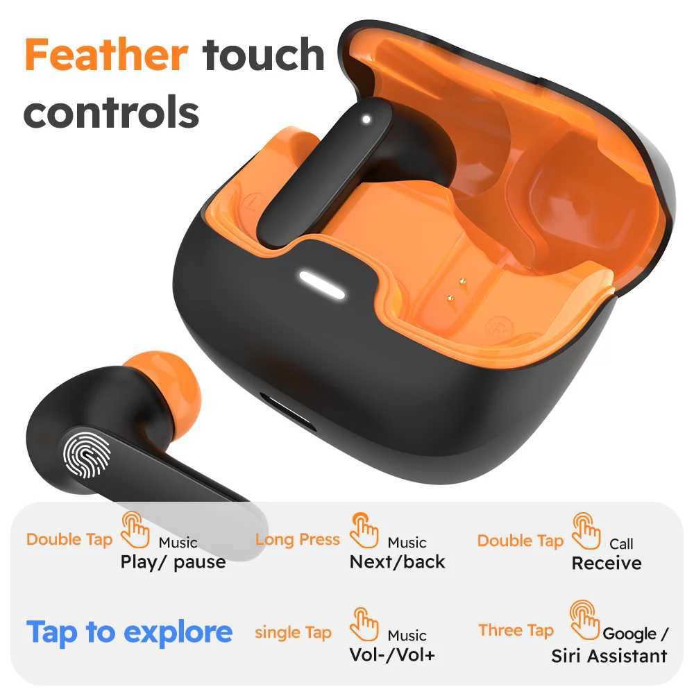 Bluetooth 54 TWS Wireless Bluetooth Earphones Ultra-low Latency Dual Microphone ENC Noise Cancelling in Ear Bluetooth Earphones D260319