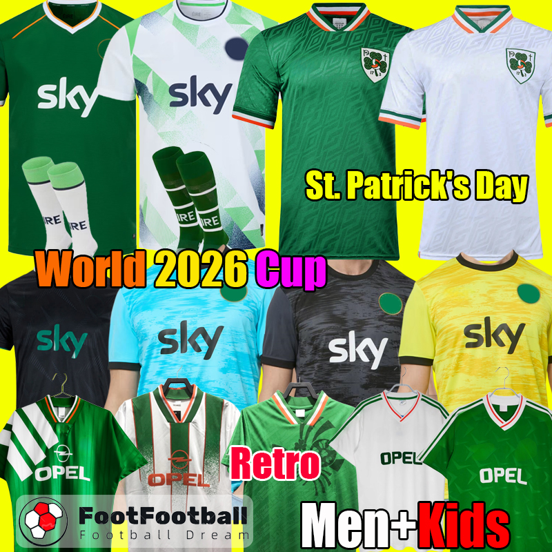 S-4XL 2026 Ireland Soccer jersey 2026 Soccer Jerseys 2027 26 27 Football Shirt Camisetas de Futbol men Kids Kit uniforms set tops