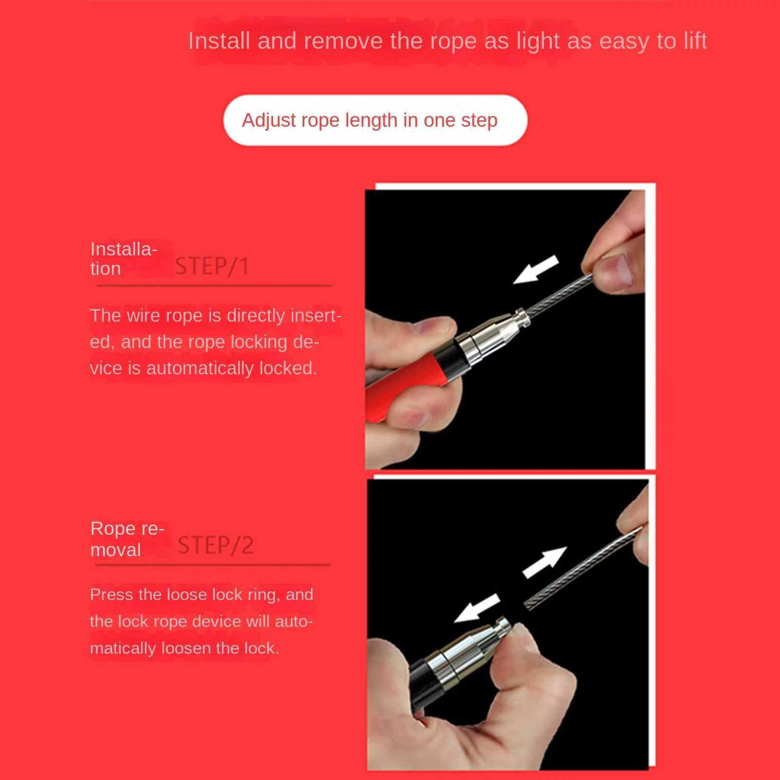 Racing Fitness Jump Rope Adult Exercise Aerobic Exercise Adjustable Wire Rope Wear Resistant Self-locking Double Bearing M260319