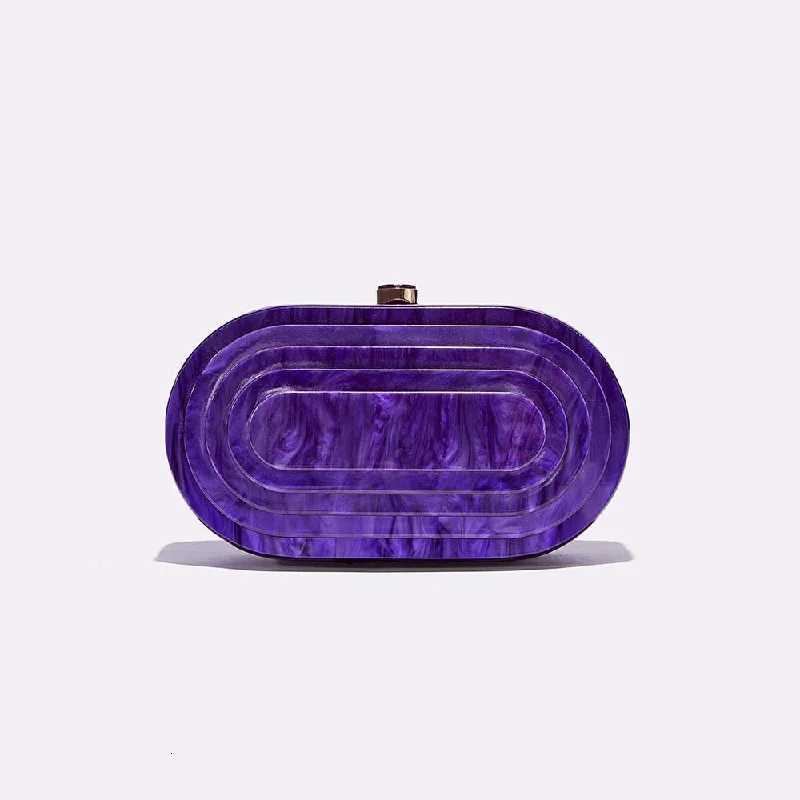Summer Vintage Women Evening Bag Fashion Patchwork Acrylic Shoulder Chain Bag Elegant Party Clutch W260319 - view 4