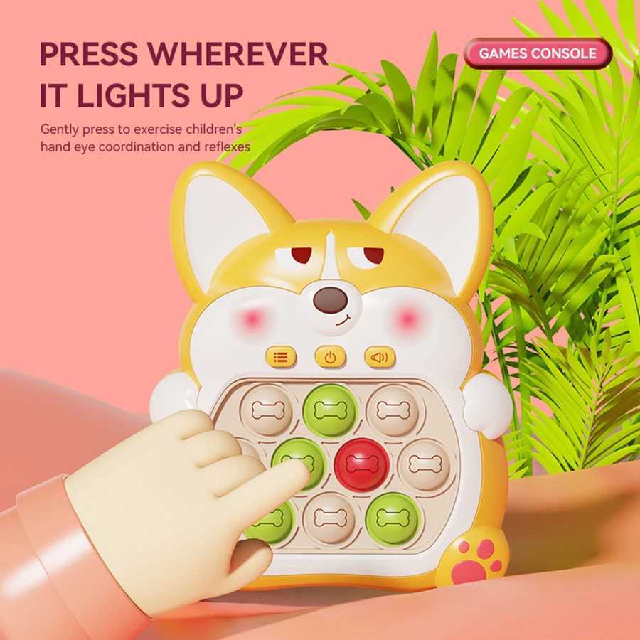 Funny Light Up Electronic Pop-Push Quick Push Game Puzzle Machine Quick Push Decompress Electronic Toy For Child Gaming Game Y260319