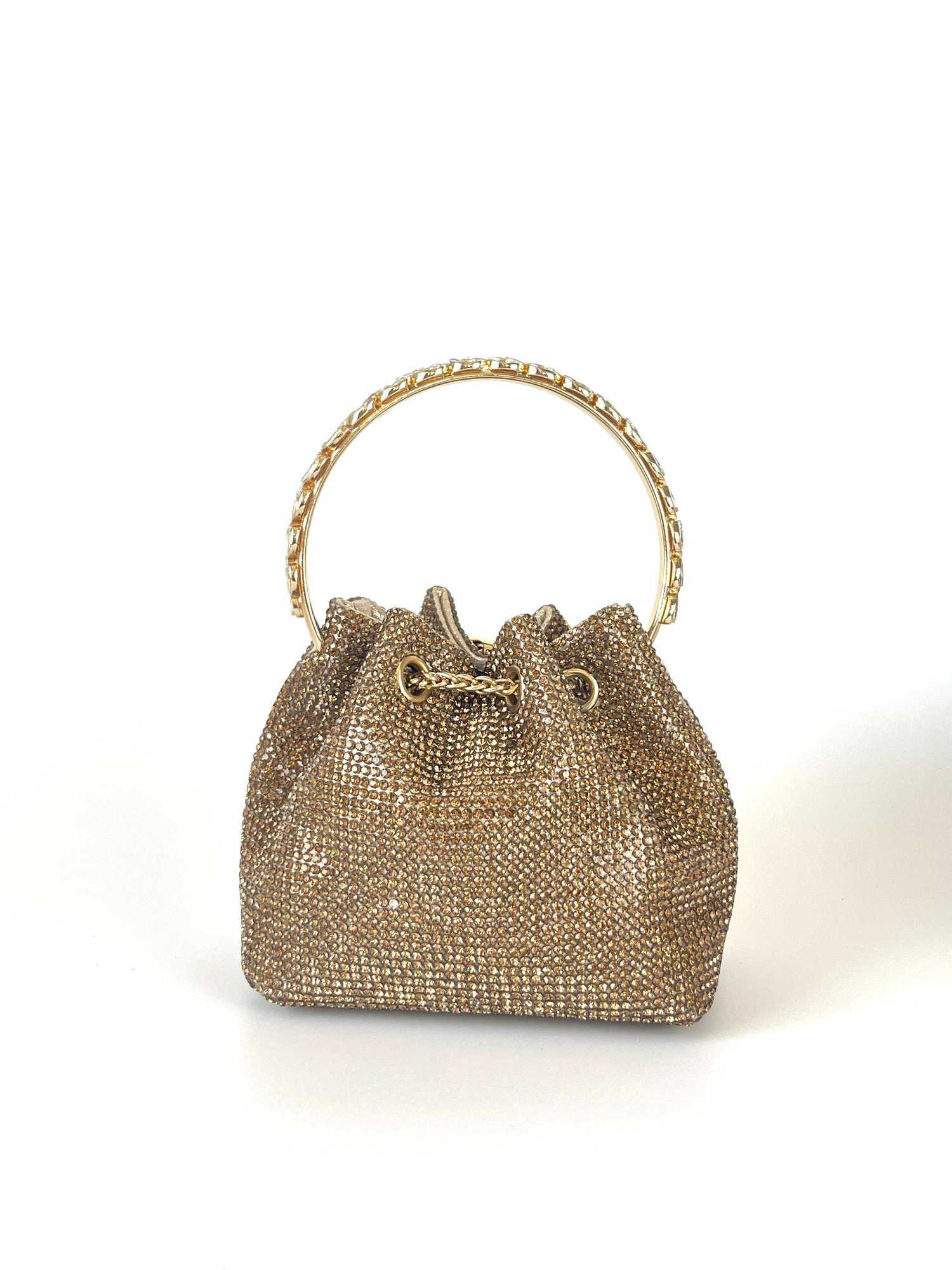 Dinner bag Handle Shining Rhinestones Evening clutch Bag Sparkling Elegant Exquisite Dinner Party Handbag party wedding Bag W260319 - view 3
