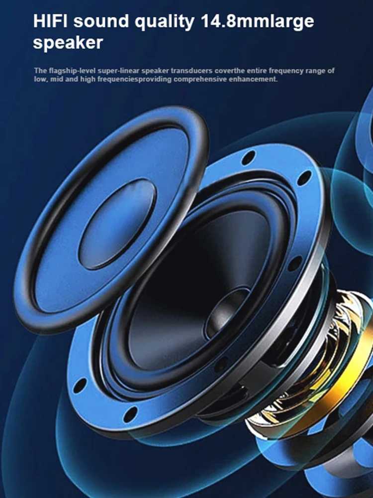 X100-Wireless headphonesearplugswireless Bluetooth headphones stereo noise reduction high-definition music long battery life D260319