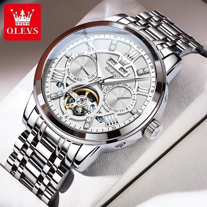 Watch Fashion Watch Fashion Olys Brand Watch Multi Functional Fashion Mechanical Watch Watches Men Designer Business Classic Waterproof Men's Wat